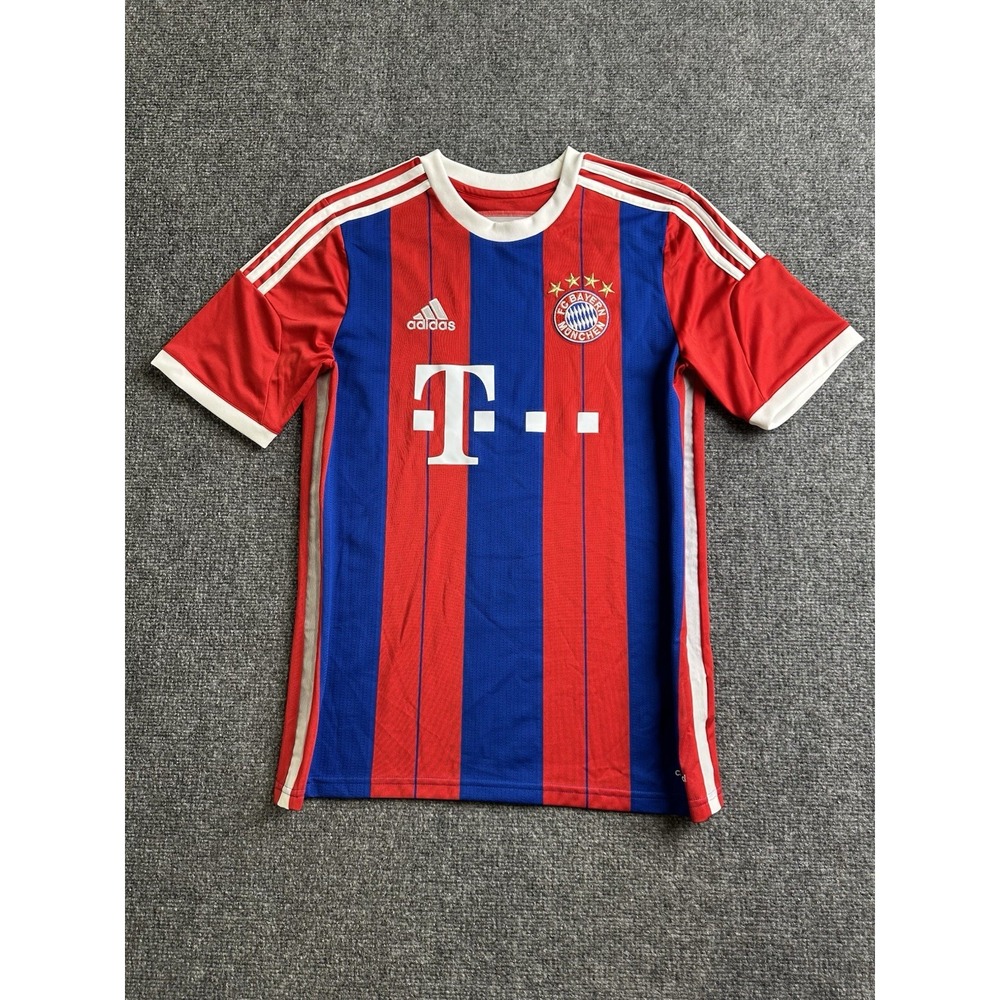 Boys' Adidas Bayern Munich 2014-15 Home Soccer Jersey, Size XL 15-16 Years